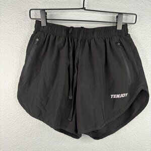 TENJOY Black Running Shorts